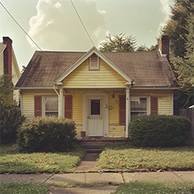 single detached home with front lawn