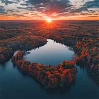 minnesota landscape at sunset