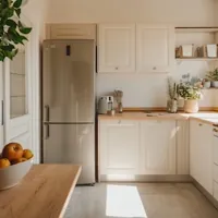 two-door refrigerator in the kitchen