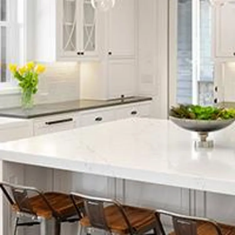 big, modern kitchen with white fixtures