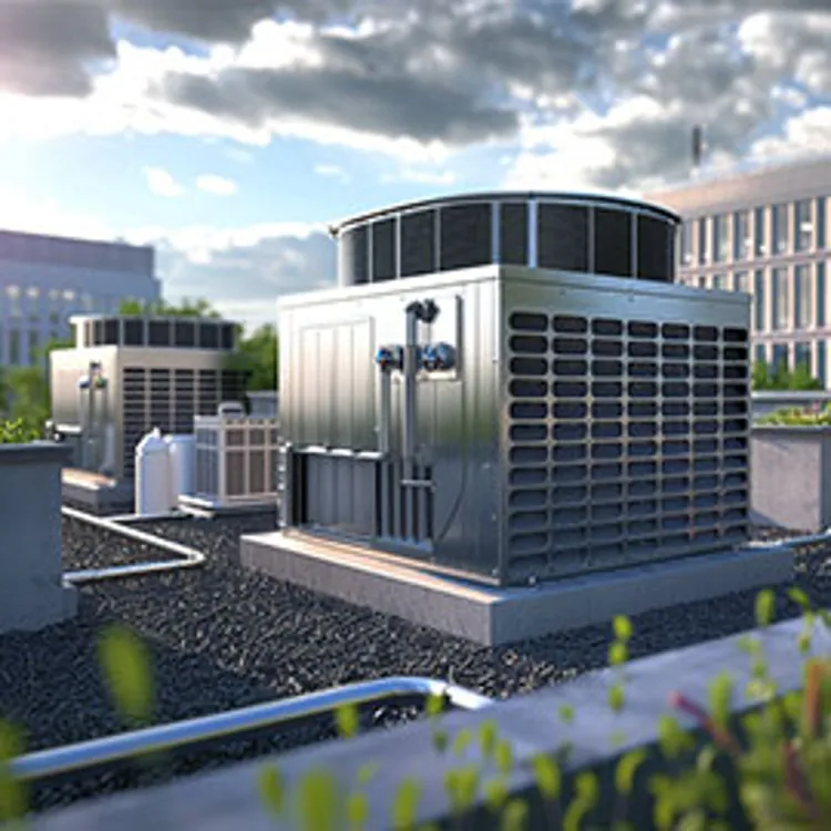 hvac system on the rooftop of a building