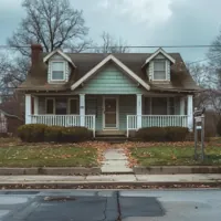 a two-storey house in Indiana