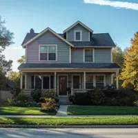 a two-storey house in Iowa