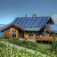 solar panels on the roof of a large house