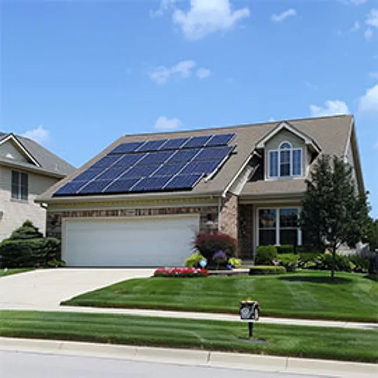 a nice illinois home with solar panels installed on the roof