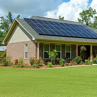 house with solar panels on roof
