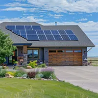 solar panels on roof of house