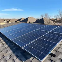 solar panels on roof