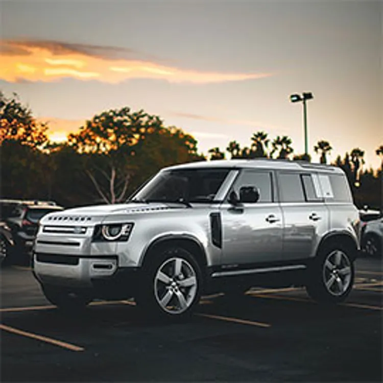 land rover in a parking lot