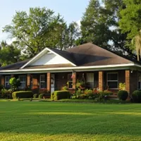 a one-storey house in Louisiana