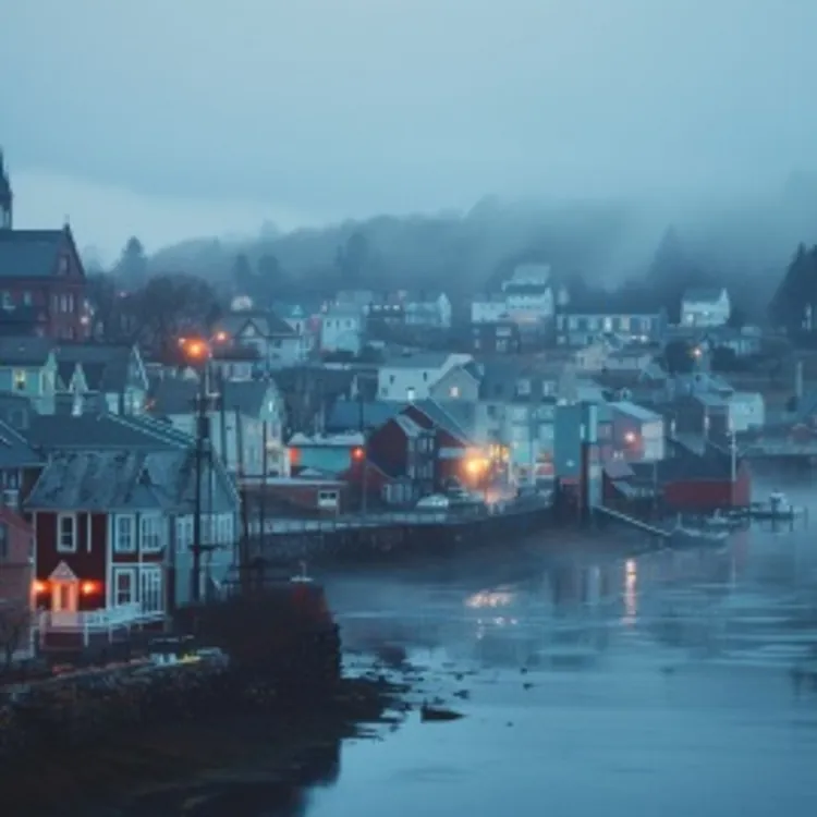 a town by the water