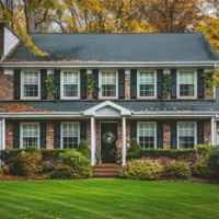 a two-storey house in Massachusetts