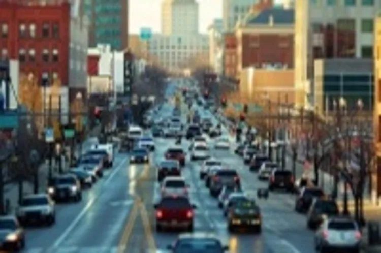 a busy downtown street