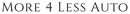 More 4 Less Auto logo