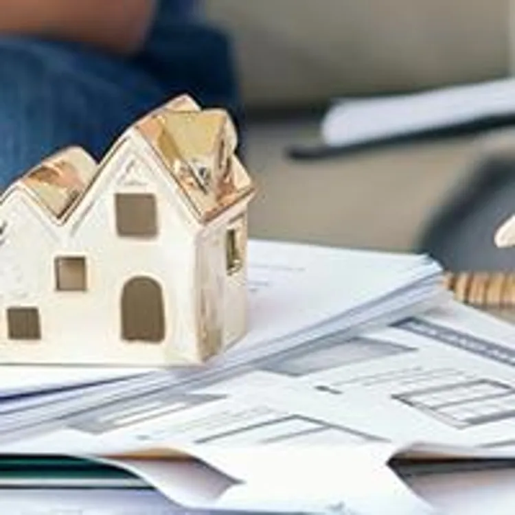 mortgage paperwork under model homes