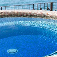 hot tub by the ocean