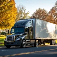 a moving truck on a street in Delaware