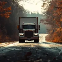 a moving truck on a highway in Kentucky