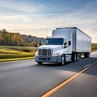 a moving truck on a highway in North Carolina