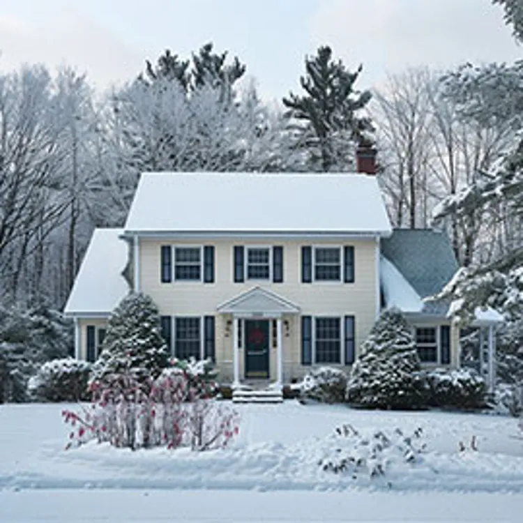 a home in new hampshire in the winter