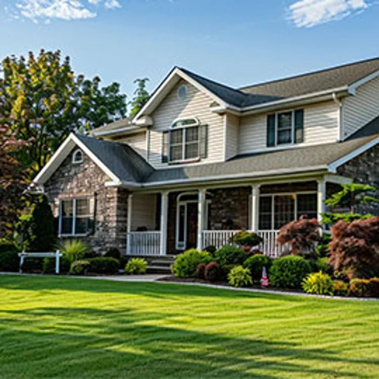 large suburban home with two floors