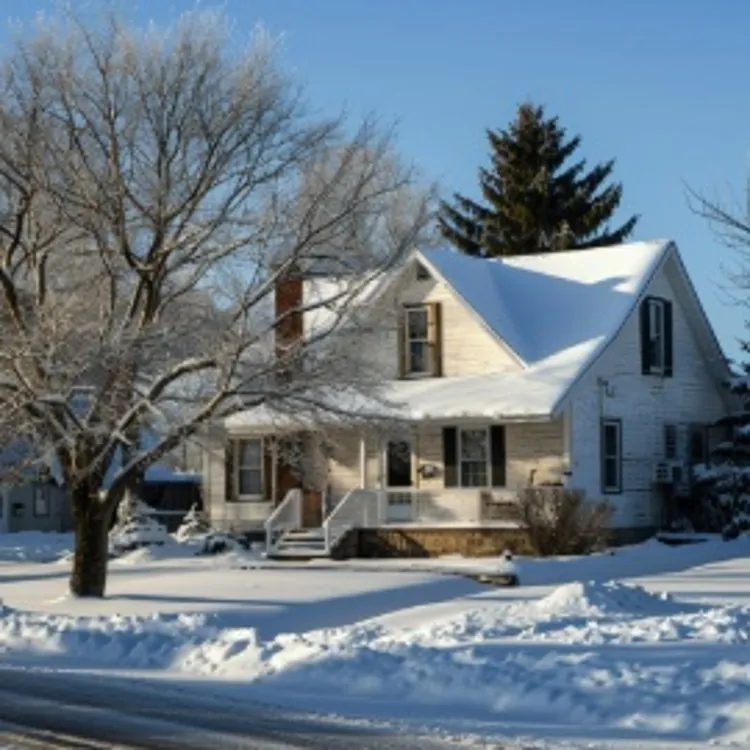 a two-storey house in North Dakota
