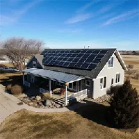 large house with solar panels on roof