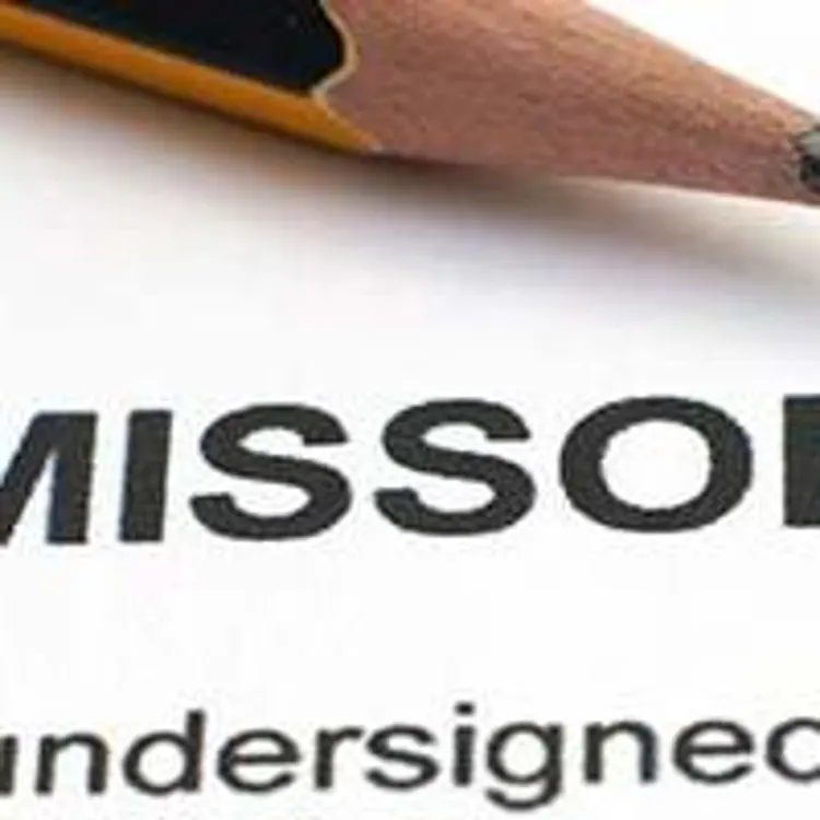 pencil on a promissory note