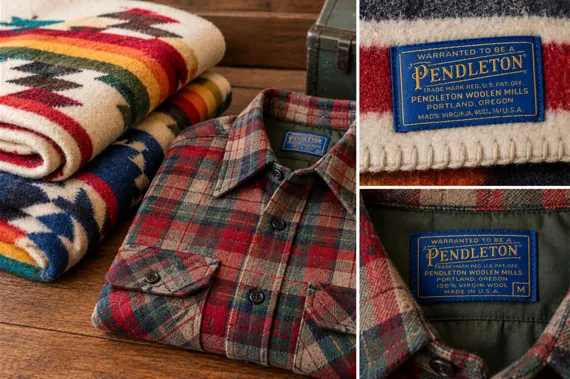 Old Pendleton wool blankets and shirts