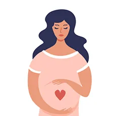 pregnancy marker first trimester icon