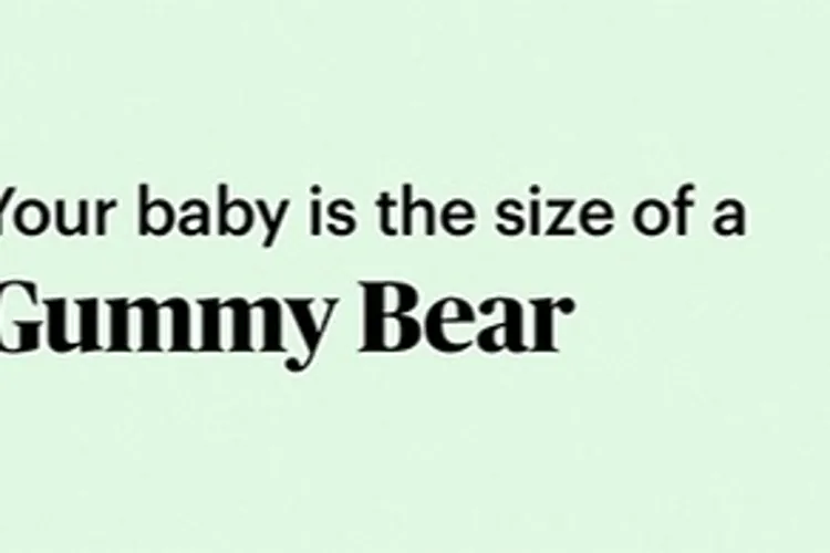 pregnancy marker gummy bear