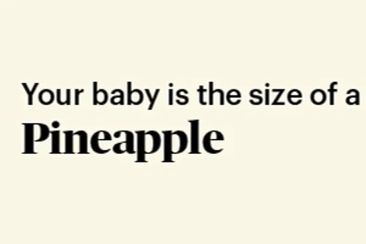pregnancy marker pineapple