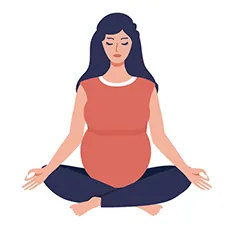 pregnancy marker second trimester icon