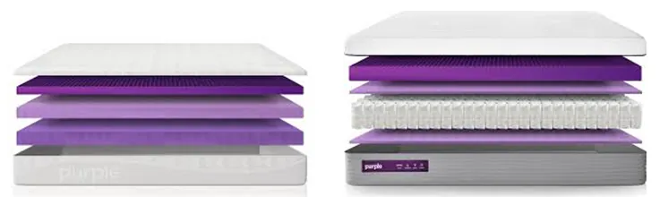 purple mattress materials