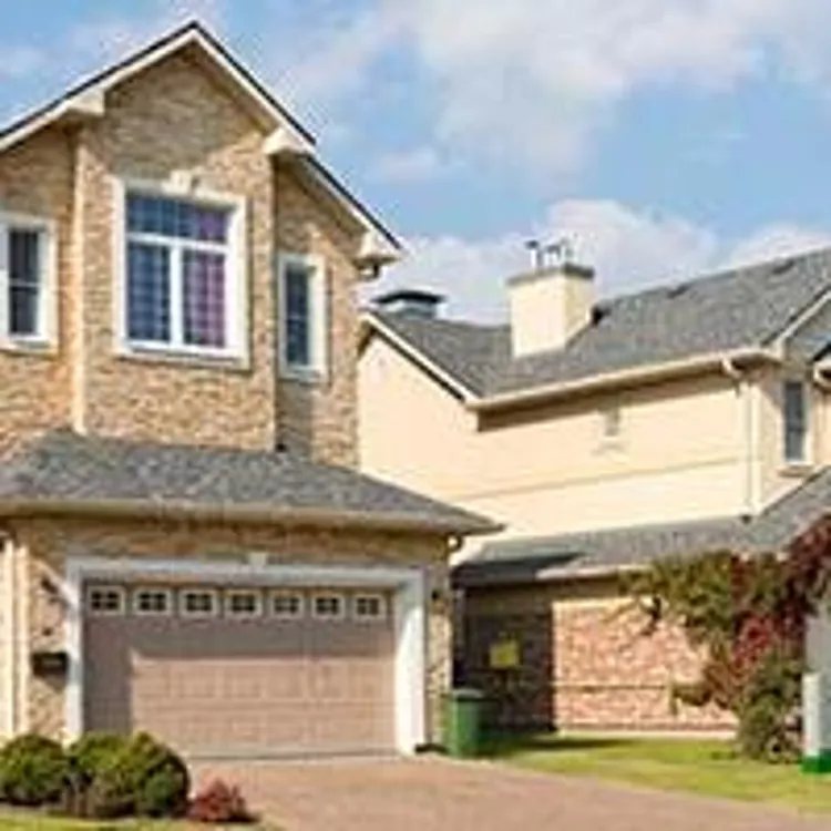 row of suburban homes