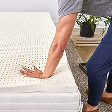 sleep on pure green natural latex mattress topper