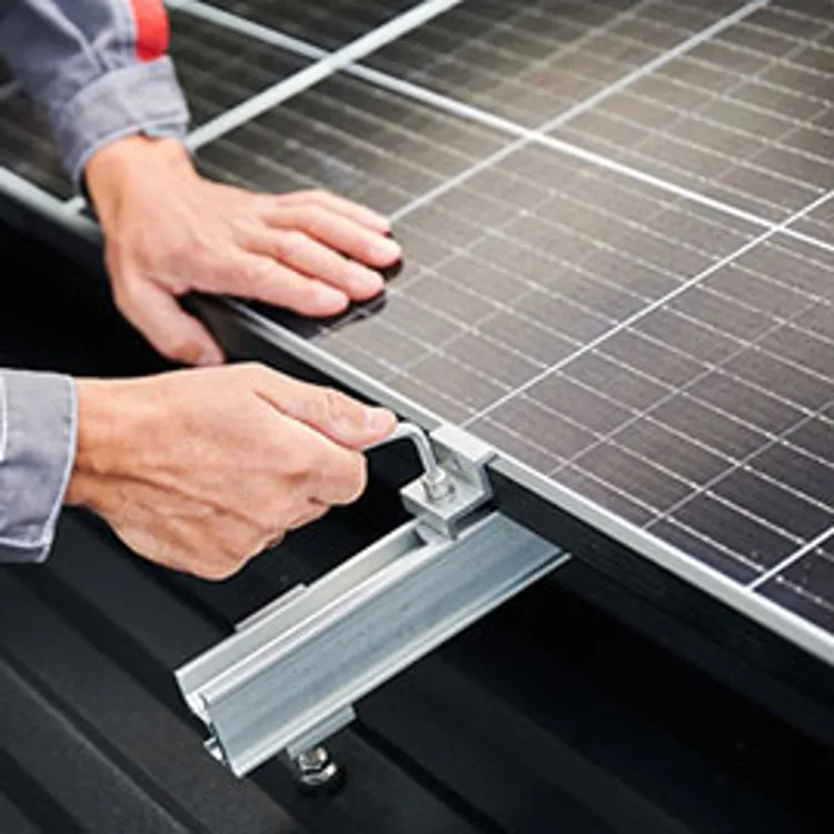 Attaching a solar panel on the roof