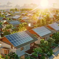 houses with solar panels