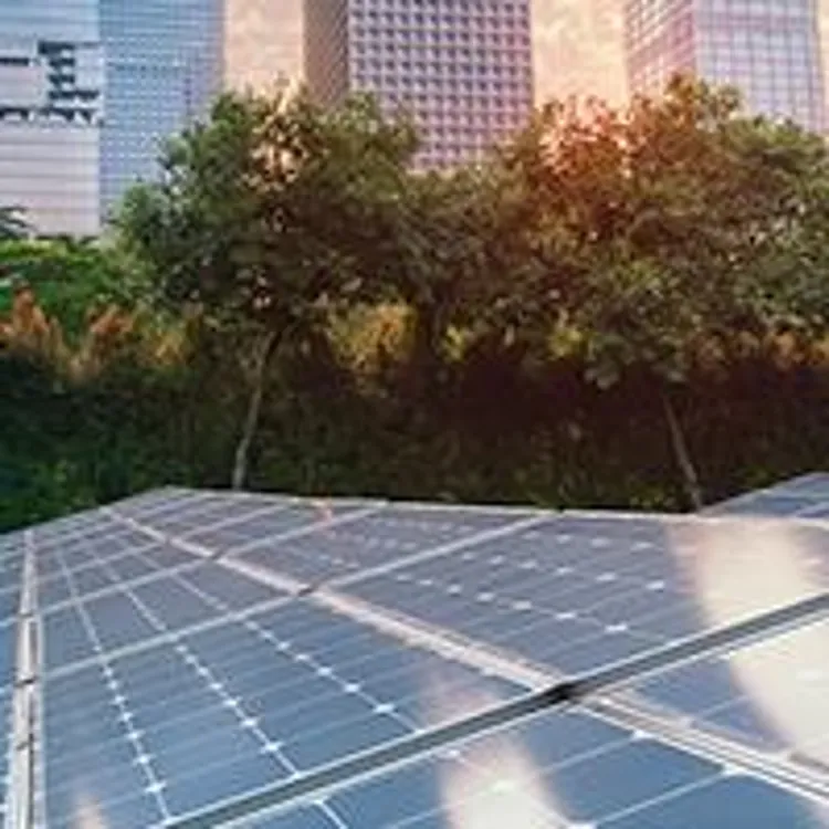 solar panels in city