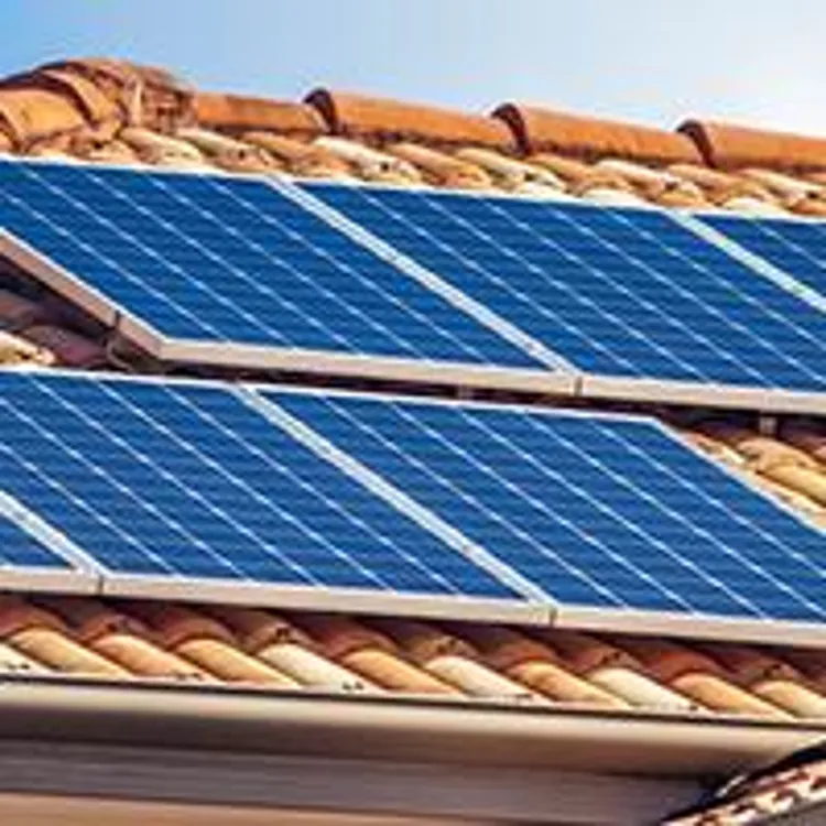 solar panels on home roof