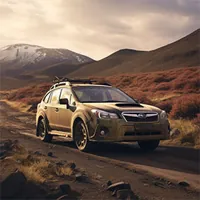 car driving in terrain