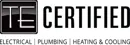 TE Certified, Electrical, Plumbing, Heating & Cooling brand logo