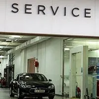 general view of a tesla service center