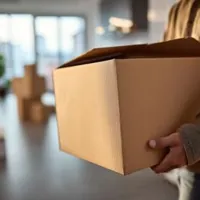 a man carrying a box during a move