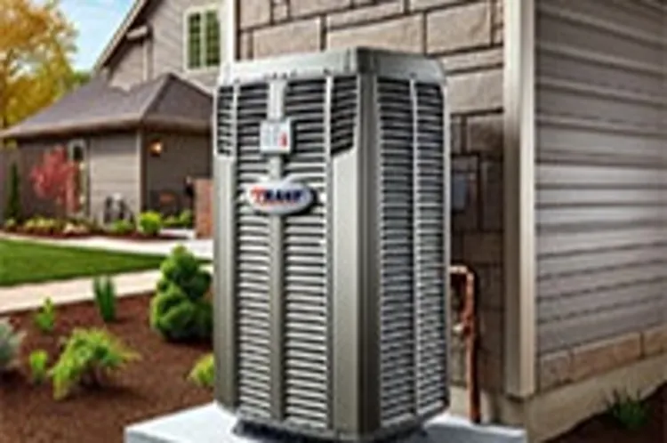 heater unit installed outside a house