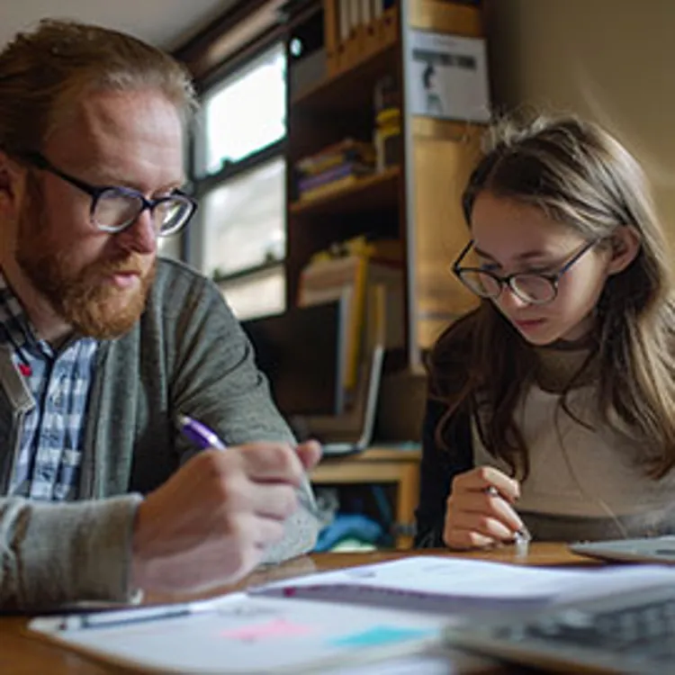 a tutor and a student