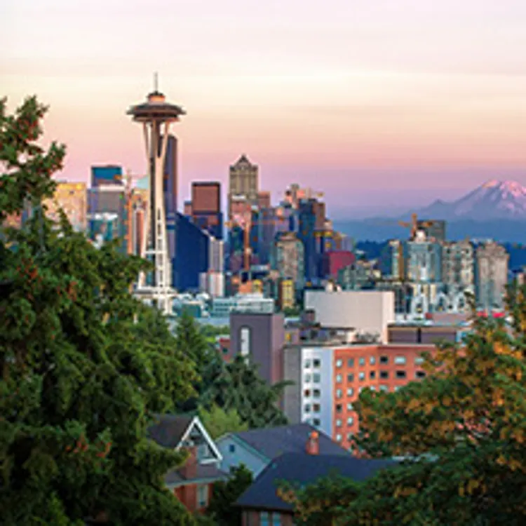 seattle washington during sunrise