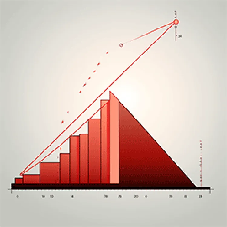 graph showing increase in value
