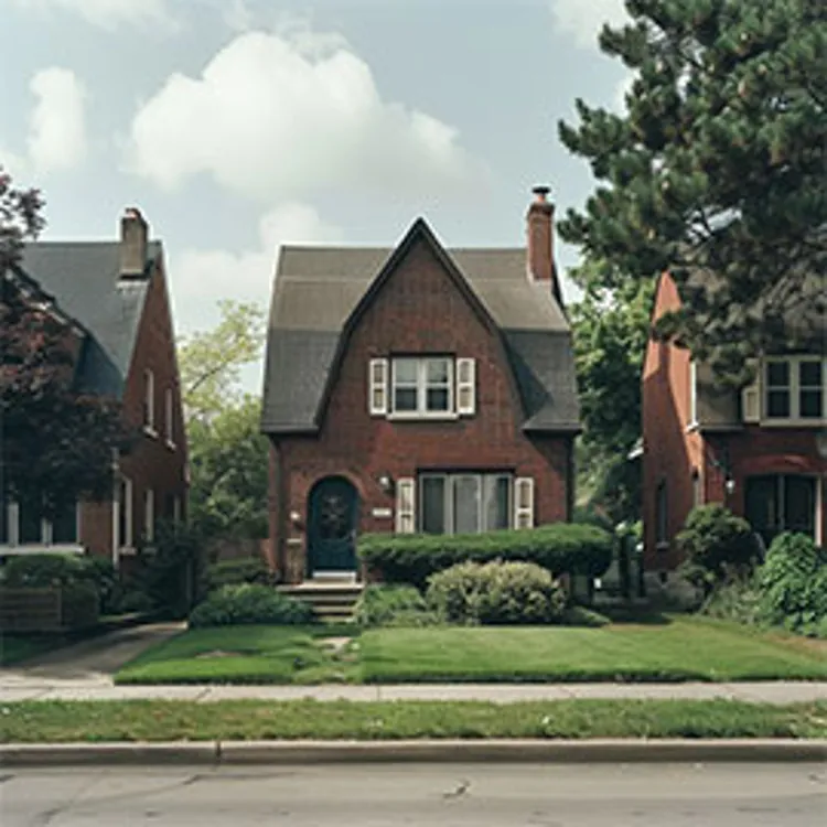 single detached home with small lawn in front