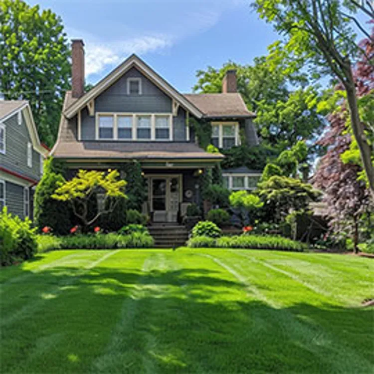 country home with a big lawn in front